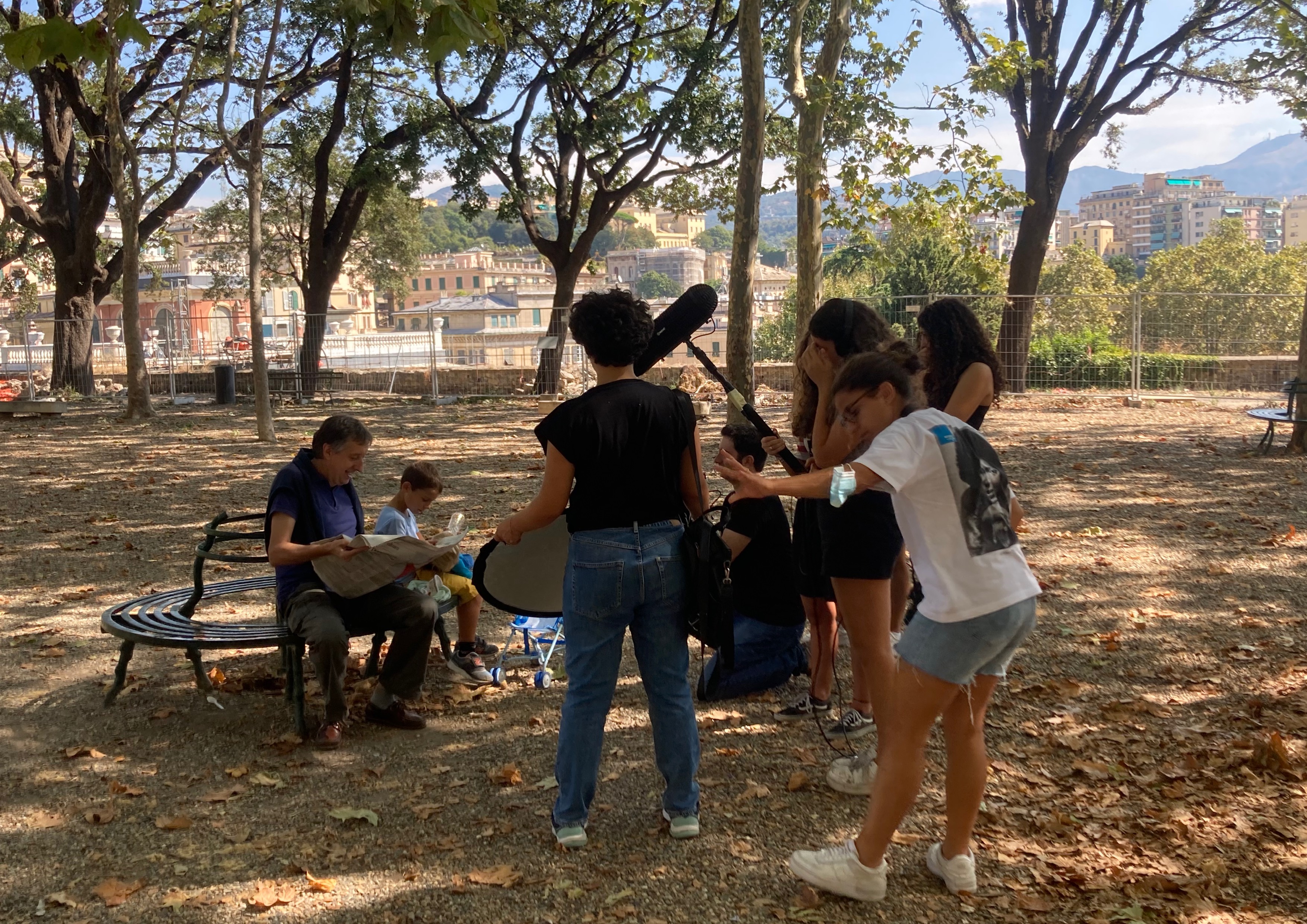 Troupe in rosa sul set di Giovanni 2